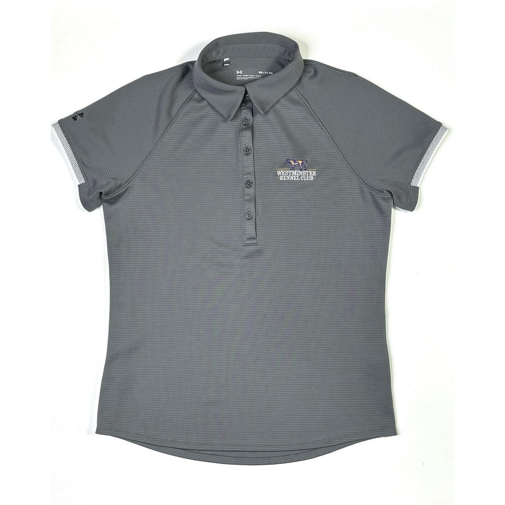 Westminster Kennel Club Shirt Women's Small Polo Gray Under Armour Heatgear